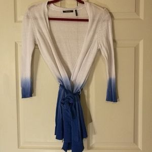 Ombre sweater with belt